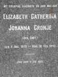 CRONJE Elizabeth Catherina Johanna nee SMIT 1878-1943