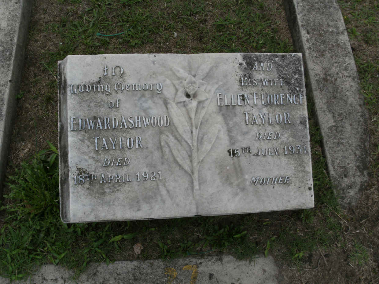 TAYLOR Edward Ashwood -1921 & Ellen Florence -1931