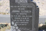 HUMAN Johanna Elizabeth nee SWANEPOEL 1900-1968