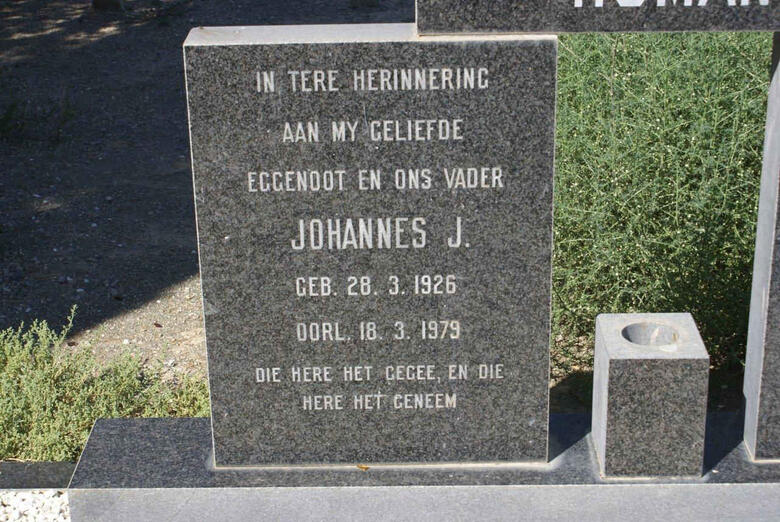 HUMAN Johannes J. 1926-1979