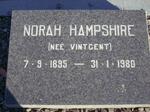 HAMPSHIRE Norah nee VINCENT 1895-1980