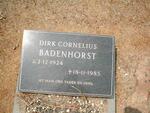 BADENHORST Dirk Cornelius 1924-1985