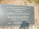 BADENHORST Anna Catharina 1955-1985