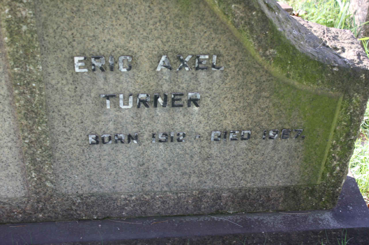 TURNER Eric Axel 1912-1967