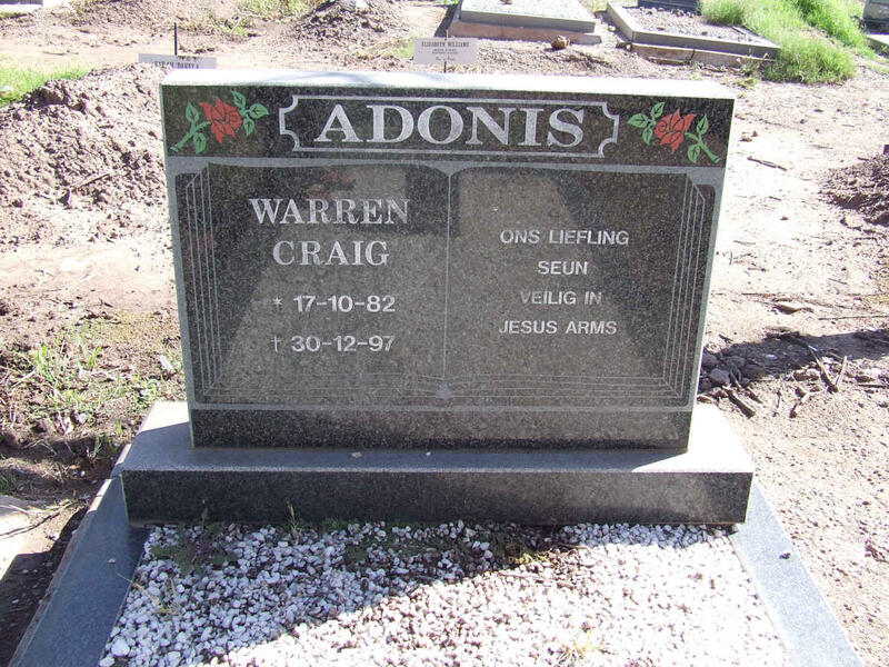 ADONIS Warren Craig 1982-1997