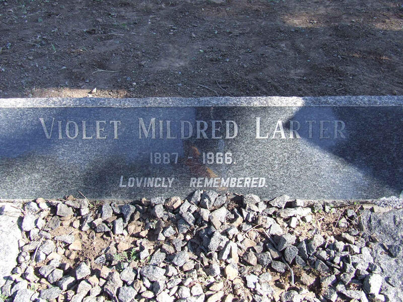 LARTER Violet Mildred 1887-1966