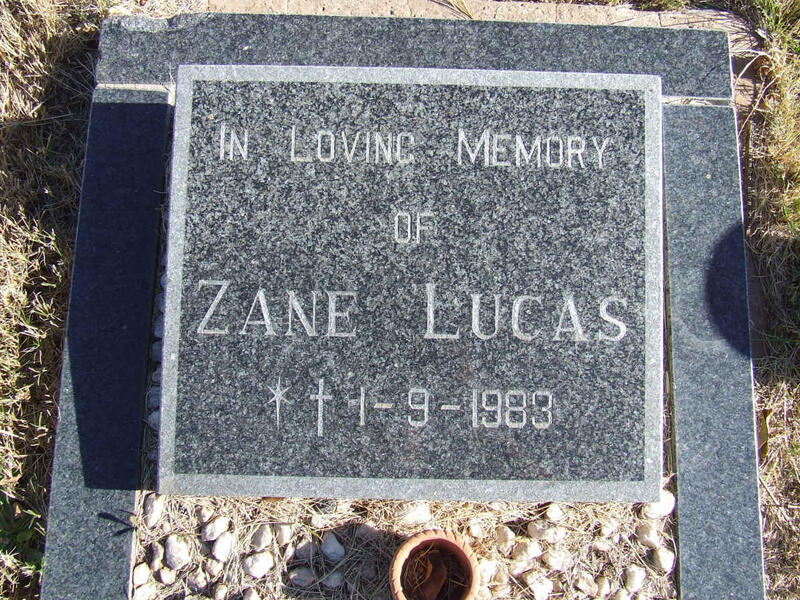 LUCAS Zane 1983-1983