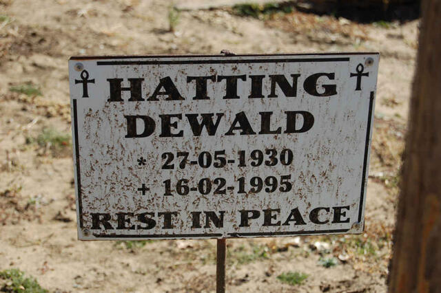 HATTING Dewald 1930-1995