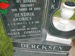 DERCKSEN Hendrik Andries 1923-1991 & Maria Cornelia 1928-2001
