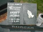 BURGER Andries Jacobus 1934-1993