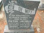 WITT Pieter Jacobus, de 1920-1993 :: DE WITT Josias Jacobus 1955-1993