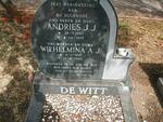 WITT Andries J.J., de 1911-1977 & Wilhelmina A.J. 1915-1990