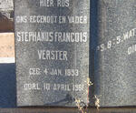 VERSTER Stephanus Francois 1893-1961
