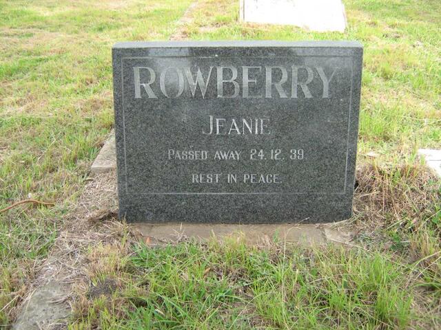 ROWBERRY Jeanie -1939