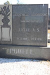 POWELL Lettie A.S. 1908-1974