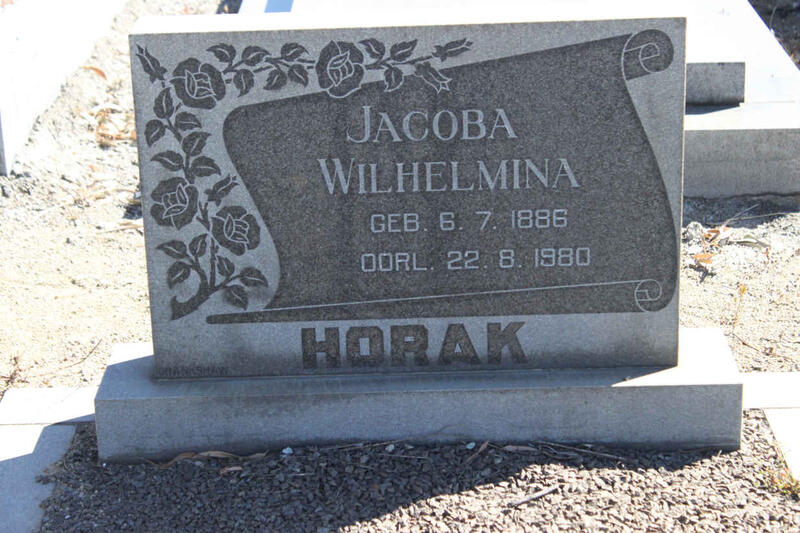 HORAK Jacoba Wilhelmina 1886-1980