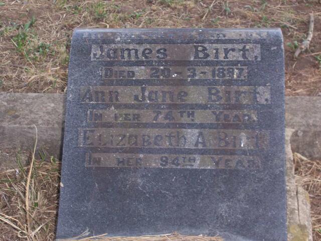 BIRT James -1887 :: BIRT Ann Jane :: BIRT Elizabeth A.