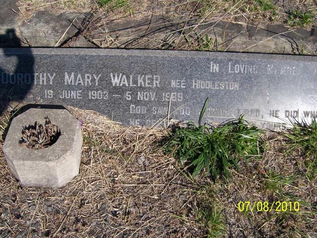 WALKER Dorothy Mary nee HIDDLESTON 1903-1989