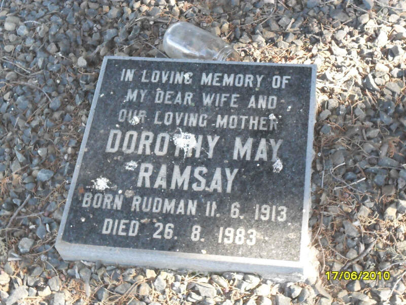 RAMSAY Dorothy May nee RUDMAN 1913-1983
