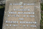 BUCHANAN Richard 1870-1956 & Elizabeth Anne 1875-1931