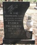 PRETORIUS Esther 1909-1975