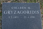 GRYZAGORIDIS Colleen M. 1951-1996