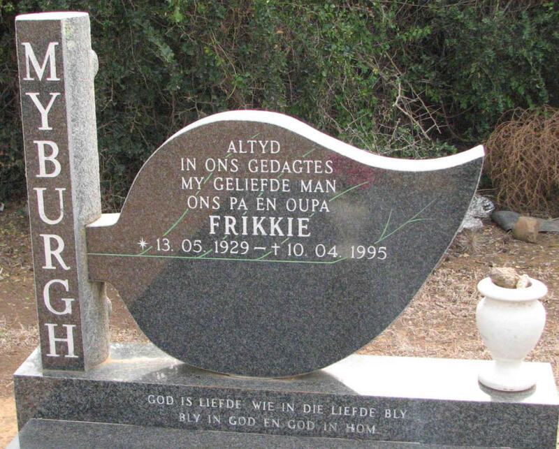 MYBURGH Frikkie 1929-1995