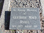 RYALL David Richmond -1946 & Gertrude Maud -1981