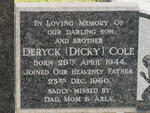 COLE Deryck 1944-1960