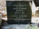 PIGOTT John Robert 1888-1964 & Janet Barbara 1890-1974