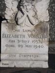 VORSTER Elizabeth 1937-1940