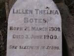 BOTES Lillen Thelma 1909-1909