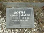 BOTHA Adam 1922-2003 & Marge 1922-2006