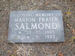 SALMOND Marion Fraser 1895-1985