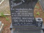 PLESSIS Lourens Marthinus, du 1911-1989