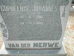 MERWE Cornelius Johannes, van der 1892-1965