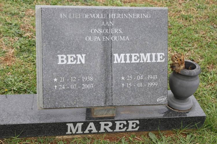 MAREE Ben 1938-2003 & Miemie 1943-1999