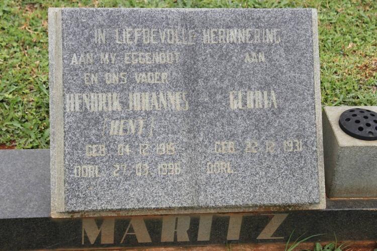 MARITZ Hendrik Johannes 1915-1996 & Gloria 1931-
