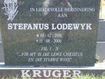 KRUGER Stefanus Lodewyk 1958-2006