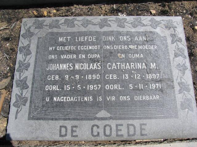 GOEDE Johannes Nicolaas, de 1890-1957 & Catharina M. 1897-1971