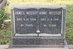 MOSSOP James -1904 & Anne -1914
