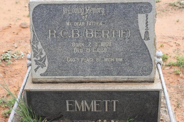 EMMETT R.C.B. 1869-1958