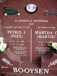 BOOYSEN Petrus J. 1939-2005 & Martha C. 1941 - 2006