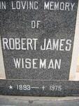 WISEMAN Robert James 1893-1975