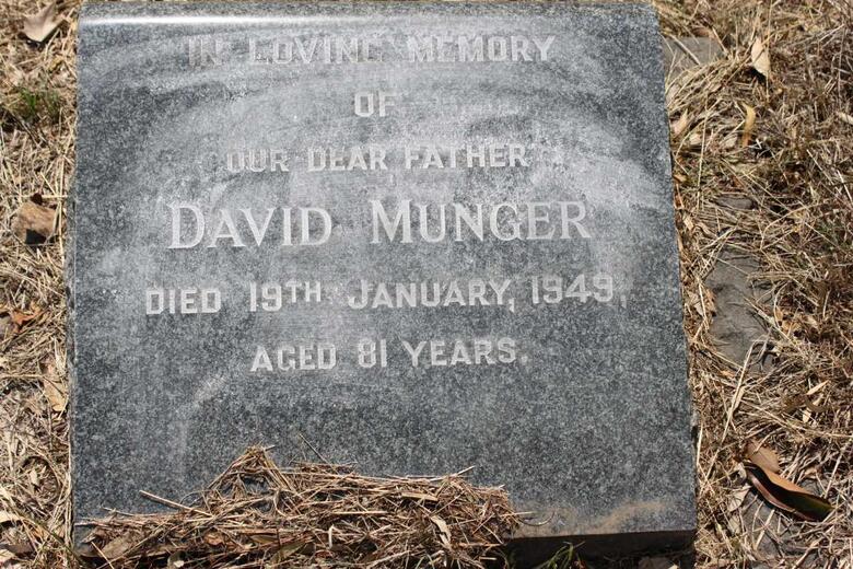 MUNGER David -1949