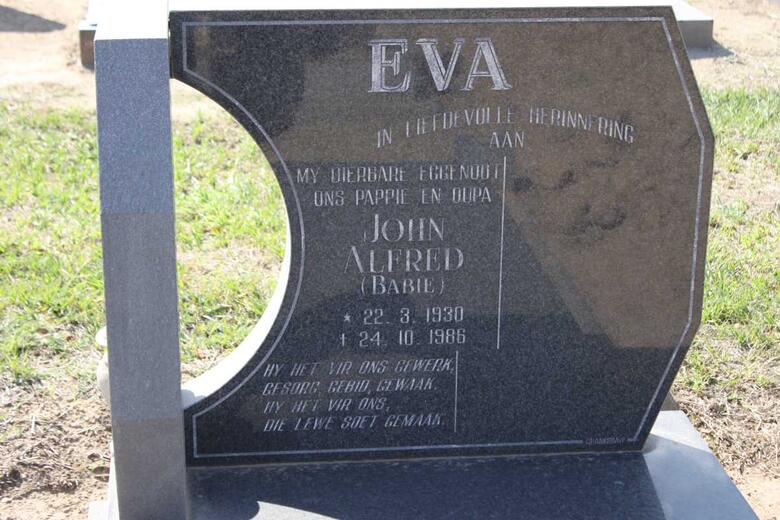 EVA John Alfred 1930-1986