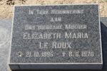 ROUX Elizabeth Maria, le 1895-1976