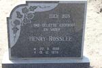 ROSSLEE Henry 1898-1974