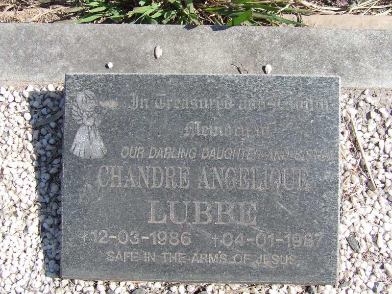 LUBBE Chandre Angelique 1986-1987