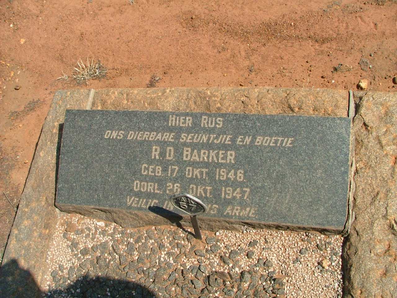 BARKER R.D.1946-1947